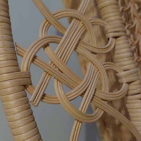 Vintage Boho Wicker Shelf - Picture 4 of 14